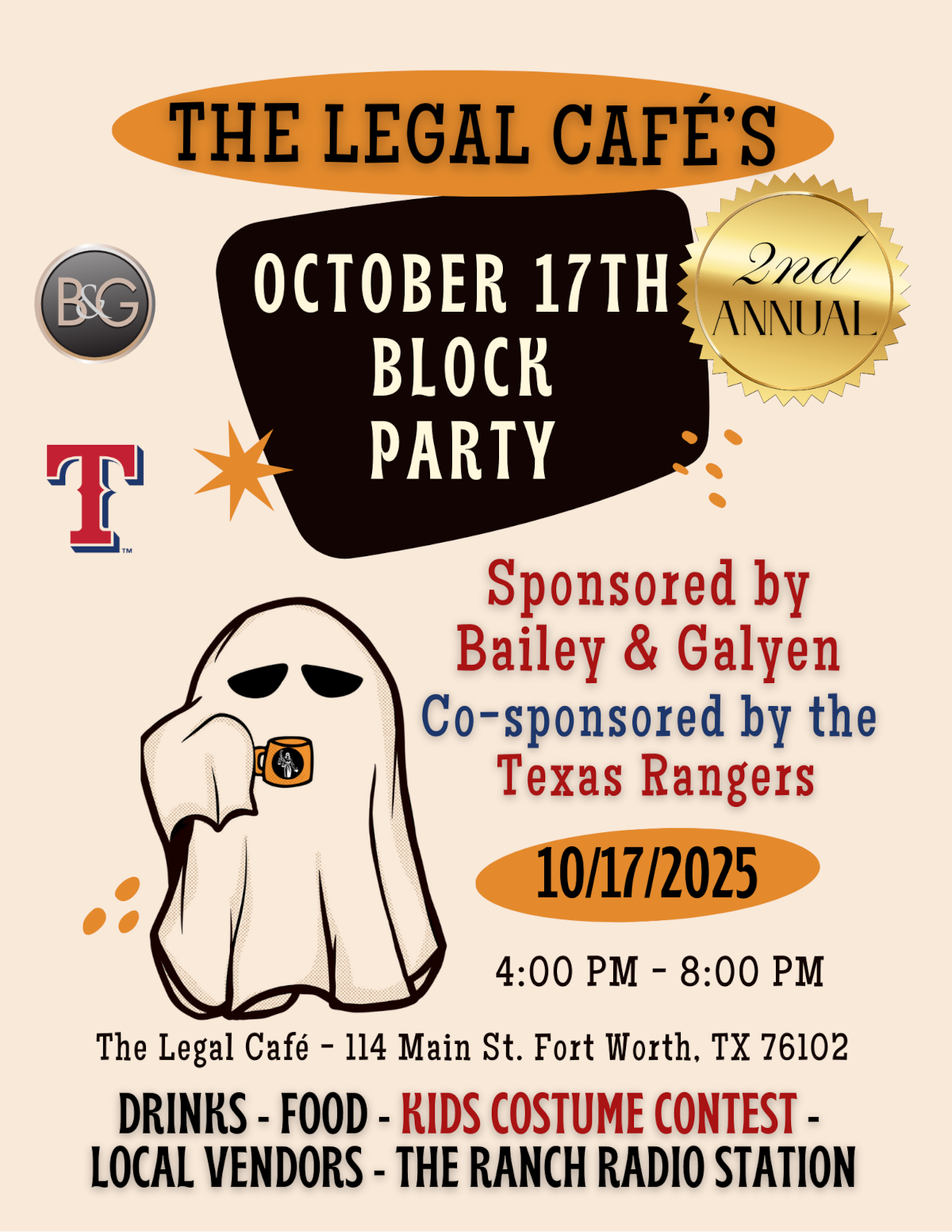 The Legal Café’s 2nd Annual October Block Party!